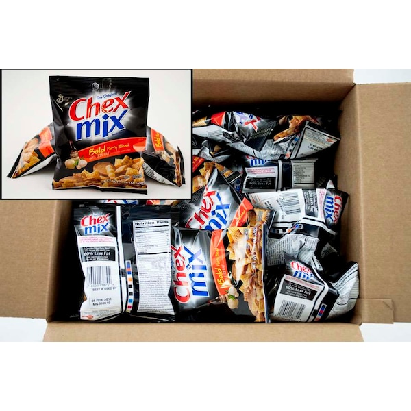 Mezcla de Bocadillos Chex Mix Chex Mix Bold Party Blend para un Solo Servicio 1.75 oz., Paquete de 60 - 16000-13910