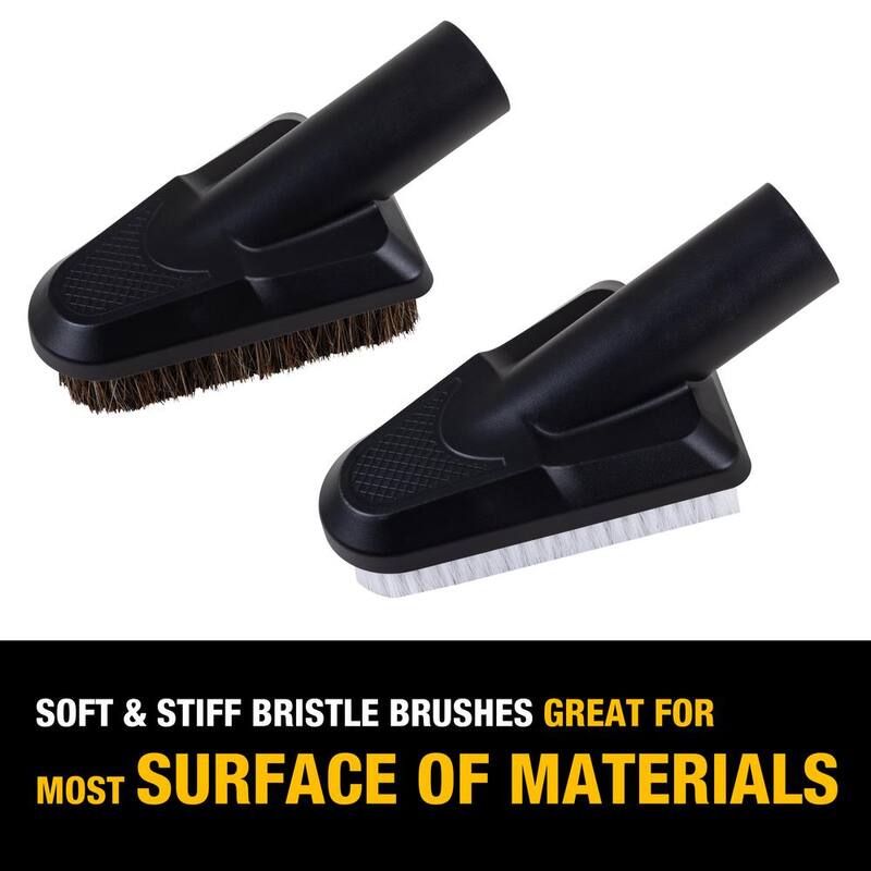 DEWALT 1.25 in. - 2.5 in. Car Cleaning Accessory Kit for Wet/Dry Shop Vacuums - DXVA13-0801