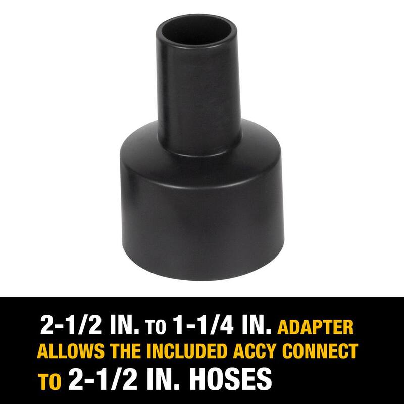 DEWALT 1.25 in. - 2.5 in. Car Cleaning Accessory Kit for Wet/Dry Shop Vacuums - DXVA13-0801