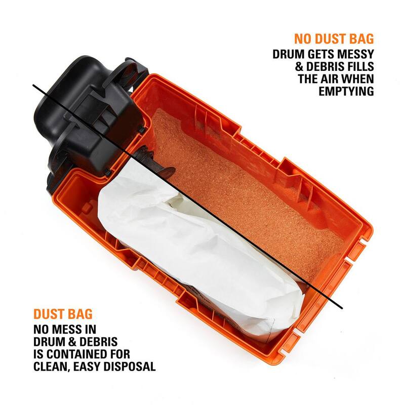 RIDGID High-Eff. Wet Dry Vacuum Dry Pick-up Only Dust Bags for 3-4.5 Gallon and HD0600 RIDGID Shop Vacs, Size C (36-Pack) - VF3501D