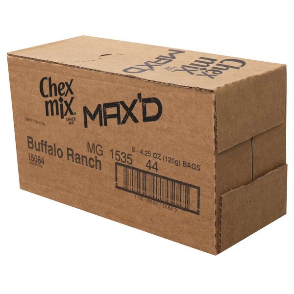 Mezcla de bocadillos Chex Mix Max D Buffalo Ranch 4.25 oz., PK8 - 16000-15084