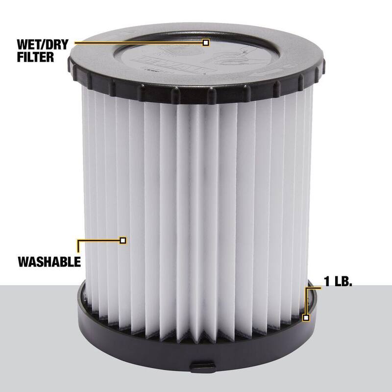 DEWALT HEPA Replacement Filter for DC500 Wet/Dry Vacuum - DC5001H