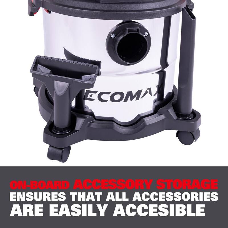 ECOMAX 5 Gal. Stainless Steel Vacuum - EM18115