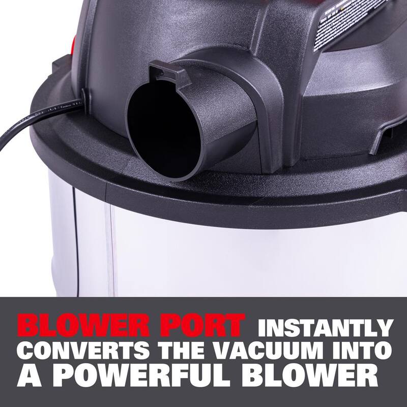 ECOMAX 5 Gal. Stainless Steel Vacuum - EM18115