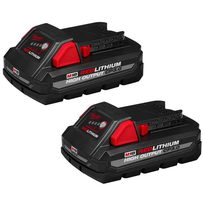 Milwaukee M18 FUEL PACKOUT 18-Volt Lithium-Ion Cordless 2.5 Gal. Wet/Dry Vacuum with 2 M18 HIGH OUTPUT 3.0 Ah Batteries - 0970-20-48-11-1837