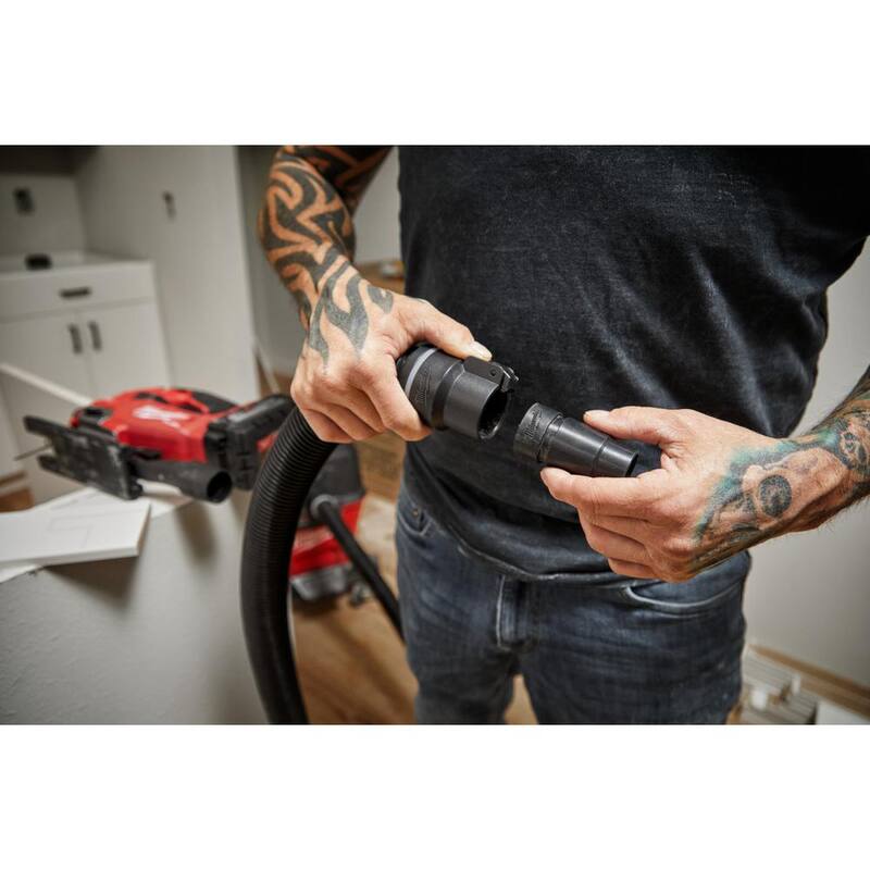 Milwaukee 1-7/8 in. Dust Extraction Adapter for Wet/Dry Shop Vacuums (3-Piece) - 49-90-1980