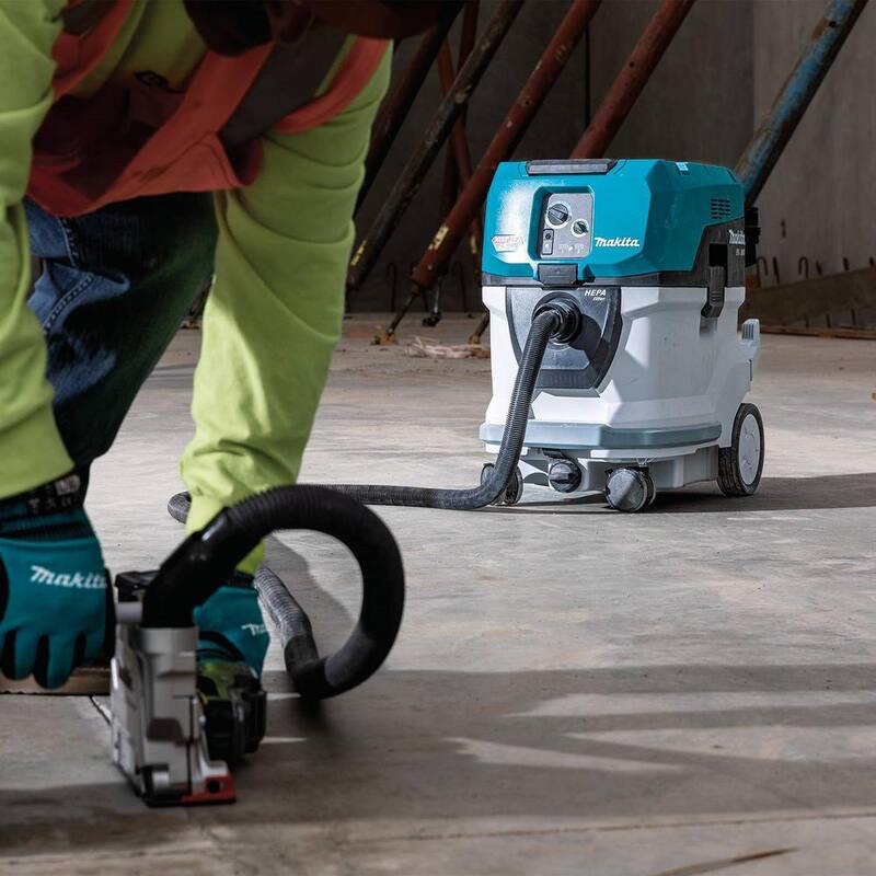 Makita 80V max (40V max X2) XGT 10 Gal. HEPA Vacuum Wet and Dry w/AWS, (4.0Ah) - GCV07PMU