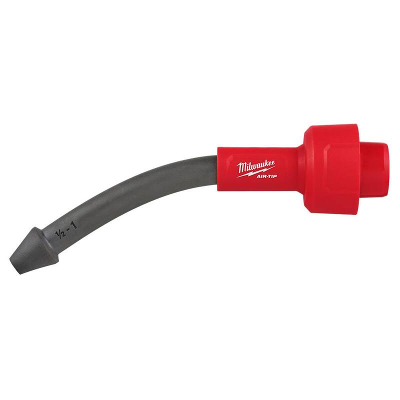 Milwaukee AIR-TIP 1-1/4 in. - 2-1/2 in. Conduit Line Puller Attachment and 2-IN-1 Utility Brush For Wet/Dry Shop Vacuums (4-Piece) - 49-90-2024-49-90-2028