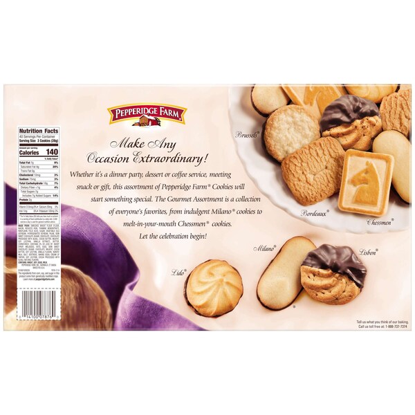 Pepperidge Farms surtido de galletas gourmet 40 oz., paquete de 4 - 000007876
