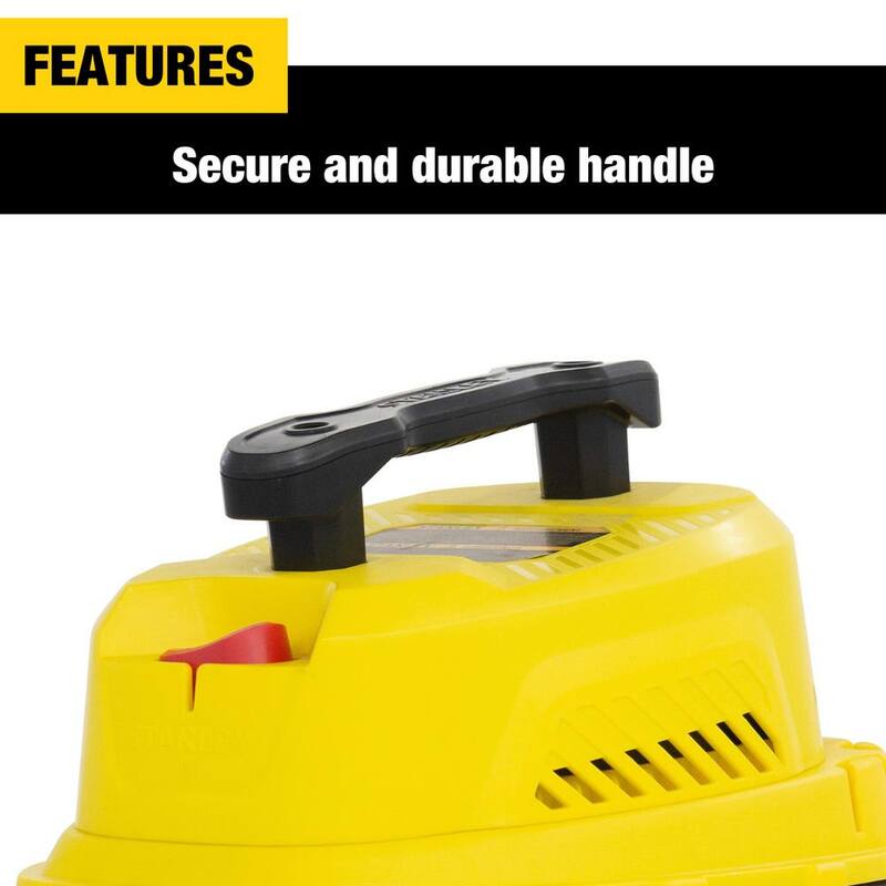 Stanley 3 Gal. Portable Wet/Dry Vacuum with Hose Accessories - SL18910P-3T
