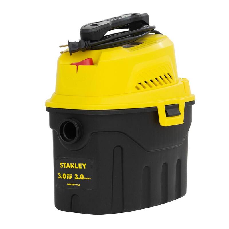 Stanley 3 Gal. Portable Wet/Dry Vacuum with Hose Accessories - SL18910P-3T