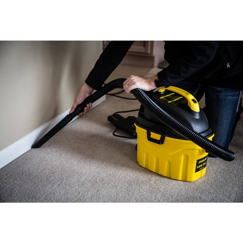 Stanley 3 Gal. Portable Wet/Dry Vacuum with Hose Accessories - SL18910P-3T