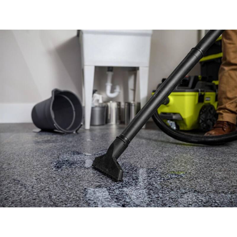 RYOBI ONE+ 18V Cordless 6 Gal. Wet Dry Vacuum Kit with 4.0 Ah Battery, 18V Charger, and Extra Replacement Filter - PCL735K-A32RF06