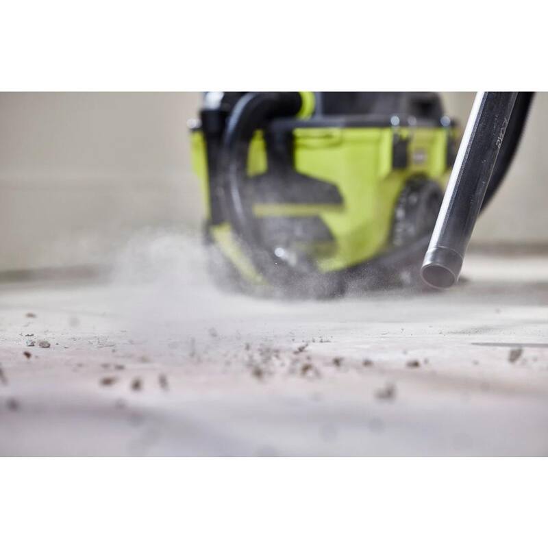 RYOBI ONE+ 18V Cordless 6 Gal. Wet Dry Vacuum Kit with 4.0 Ah Battery, 18V Charger, and Extra Replacement Filter - PCL735K-A32RF06
