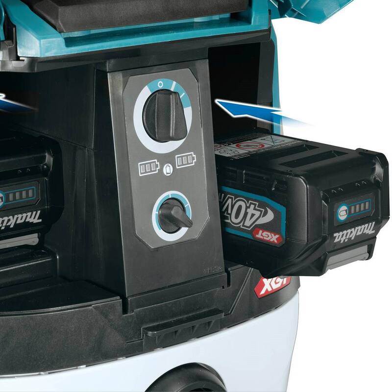 Makita 40V max XGT Brushless Cordless 2.1 Gallon Wet/Dry Dust Extractor/Vacuum Kit (4.0Ah) - GCV01PM