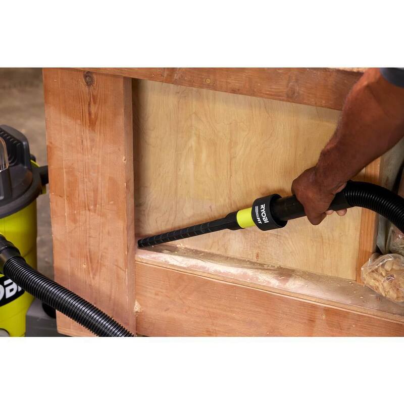 RYOBI UniversalFit Wet/Dry Vacuum Flexible Extended Micro-Crevice Accessory Tool - A32UA03