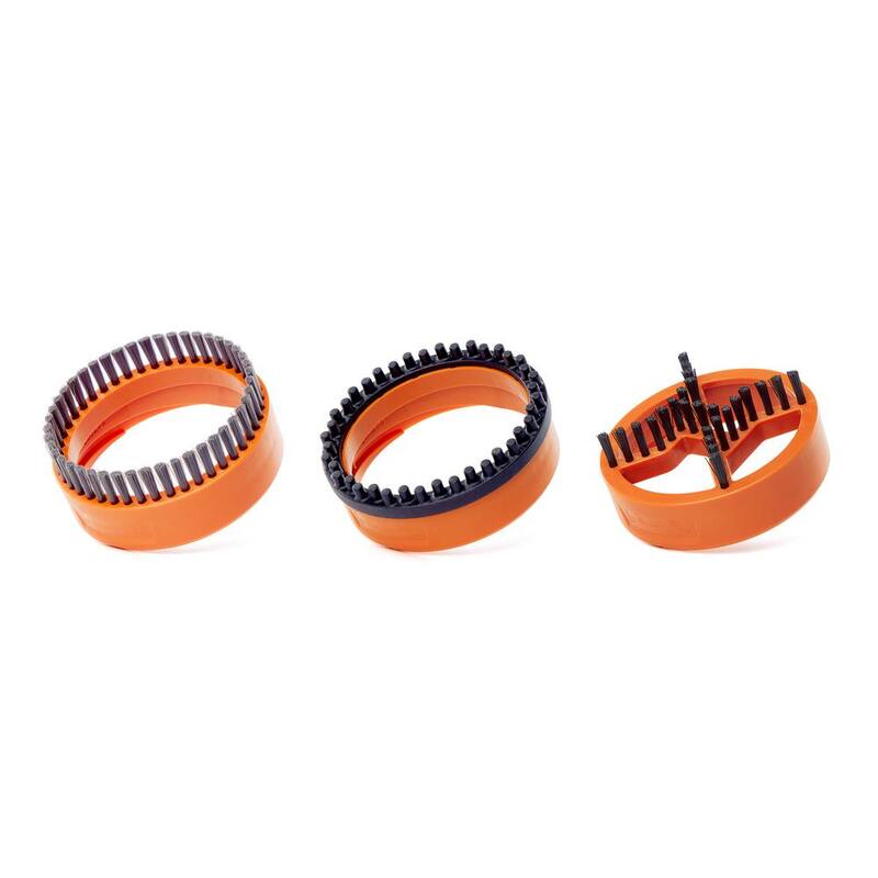 RIDGID 2-1/2 in. NXT Max Rotating Dusting Brush Shoe Kit with Rubber, Soft, Inner Bristles for RIDGID NXT Wet Dry Vacuums - SK0100