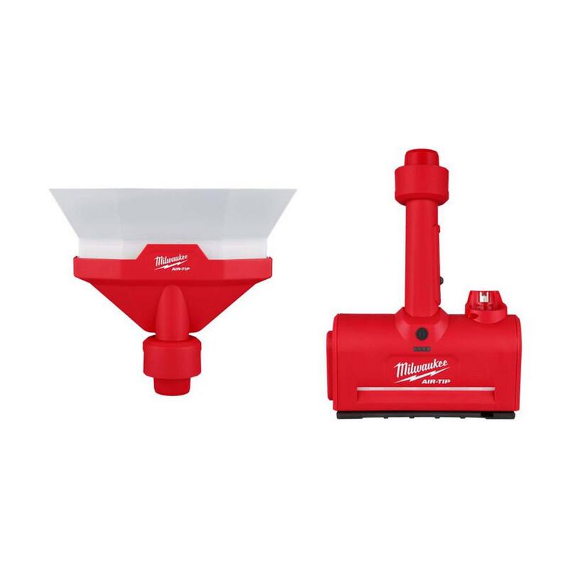 Milwaukee AIR-TIP 1-1/4 in. to 2-1/2 in. Dust Collector and M12 AIR-TIP Wet/Dry Shop Vacuum Utility Nozzle Attachments - 49-90-2022-0980-20