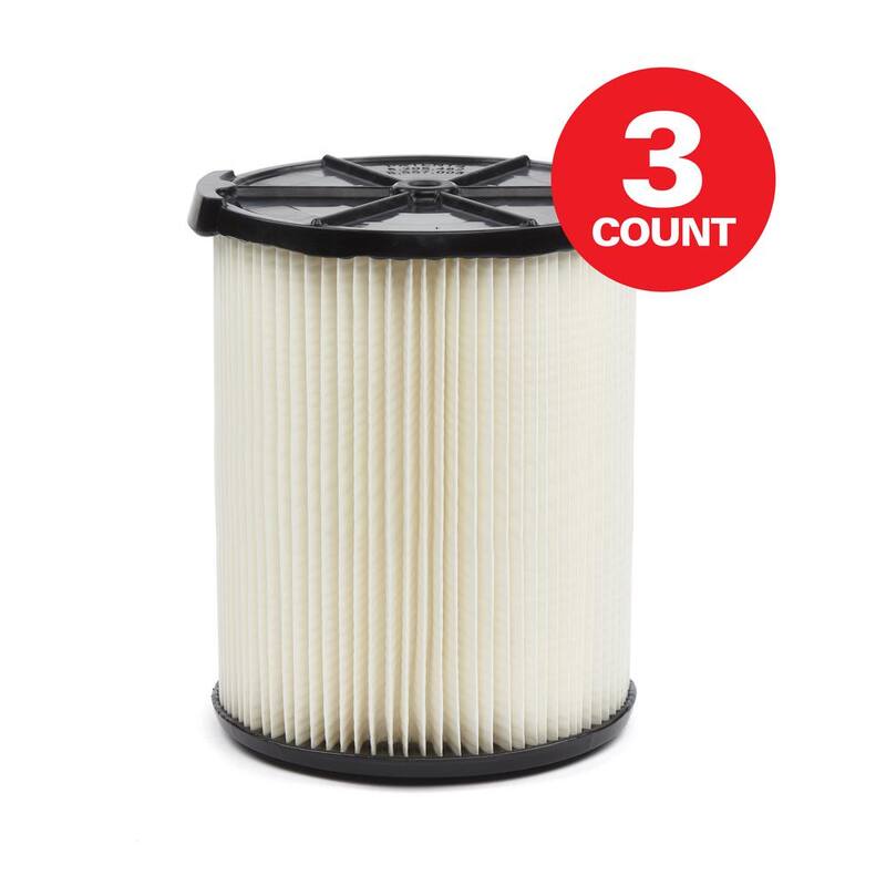 MULTI FIT General Purpose Replacement Wet Dry Vacuum Filter for Most 5 to 20 Gallon CRAFTSMAN Shop Vacuums (3-Pack) - VF7816A