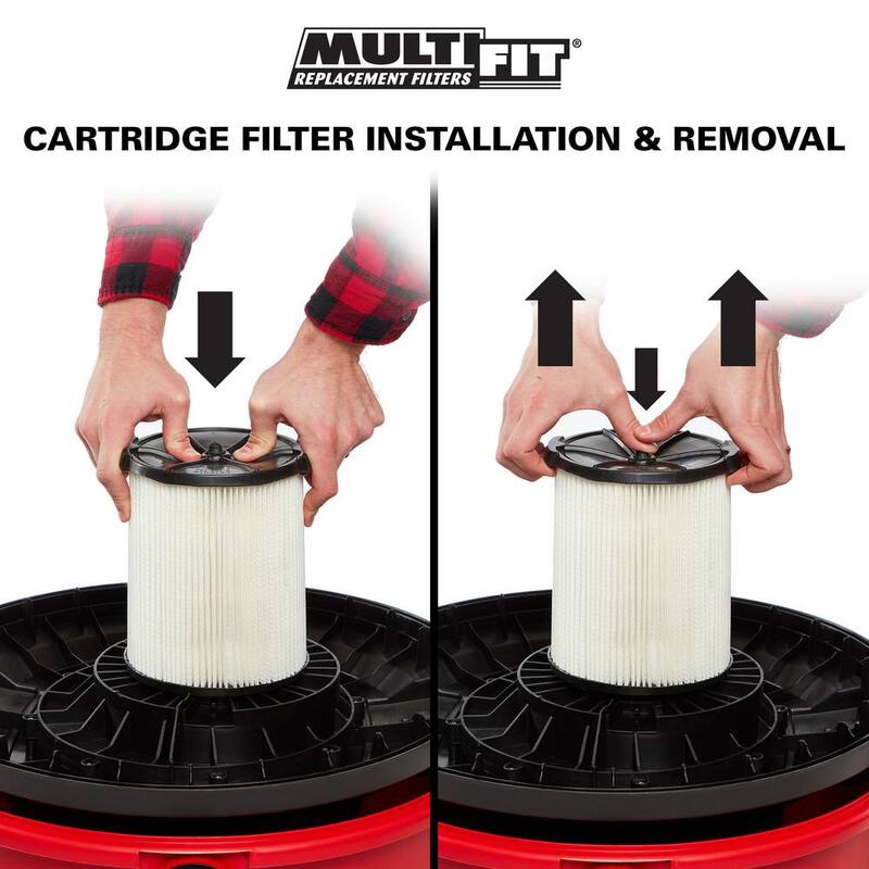 MULTI FIT General Purpose Replacement Wet Dry Vacuum Filter for Most 5 to 20 Gallon CRAFTSMAN Shop Vacuums (3-Pack) - VF7816A