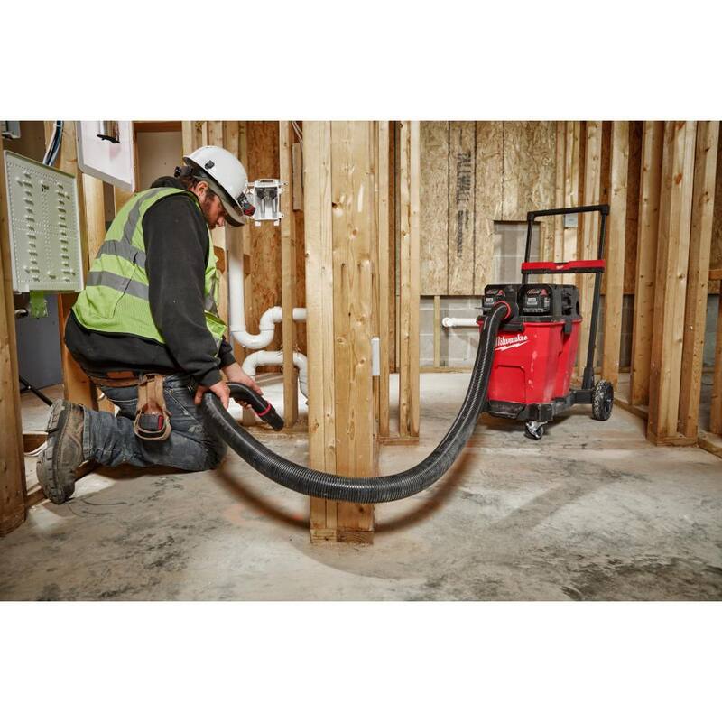 Milwaukee 2-1/2 in. 9 ft. Flexible Hose for Wet/Dry Shop Vacuums (1-Piece) - 49-90-2006