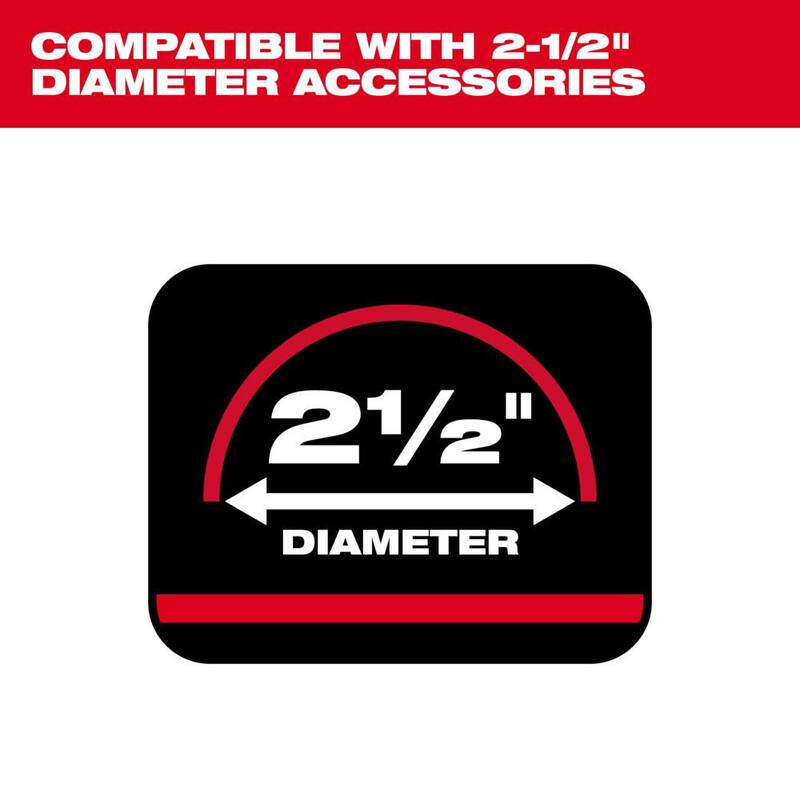 Milwaukee 2-1/2 in. 9 ft. Flexible Hose for Wet/Dry Shop Vacuums (1-Piece) - 49-90-2006