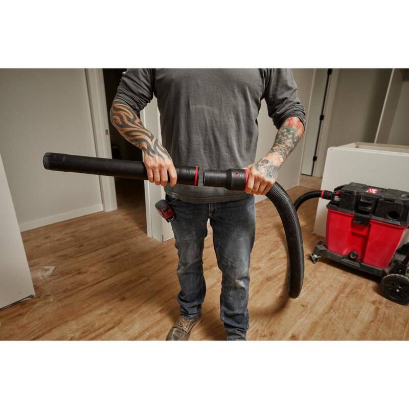 Milwaukee 2-1/2 in. 9 ft. Flexible Hose for Wet/Dry Shop Vacuums (1-Piece) - 49-90-2006