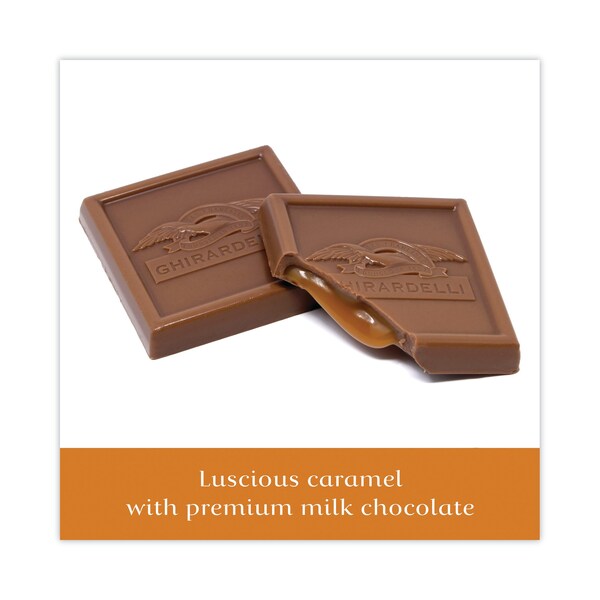 Cuadrados de Chocolate con Leche y Chocolate con Caramelo Ghirardelli, Paquetes de 902 oz, PK2, 2PK - 62242