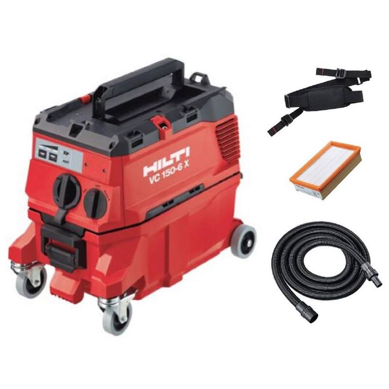 Hilti 120-Volt 150 CFM 6X 4 Gal. Wet/Dry Construction Vacuum with Strap and Filter - 3721395