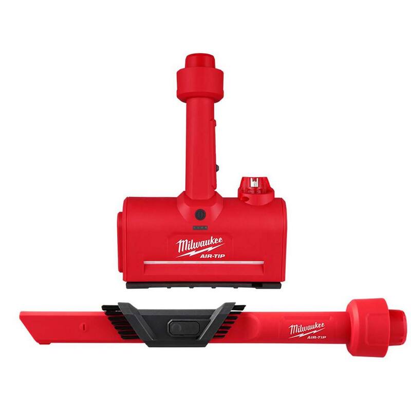 Milwaukee M12 AIR-TIP 1-1/4 in. - 2-1/2 in. Wet/Dry Shop Vacuum Utility Nozzle Attachment with 3-IN-1 Crevice Tool (2-Piece) - 0980-20-49-90-2023