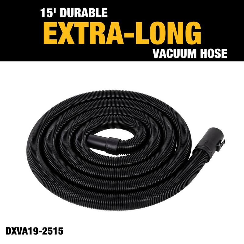 DEWALT Extra Long 15 ft. Vacuum Hose for 1-7/8 in. - DXVA19-2515