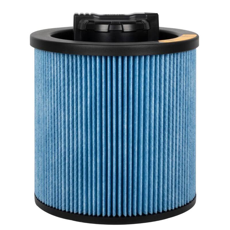 DEWALT 6 Gal. to 16 Gal. Cartridge Filter for High Efficiency Wet/Dry Vacuum - DXVC6912