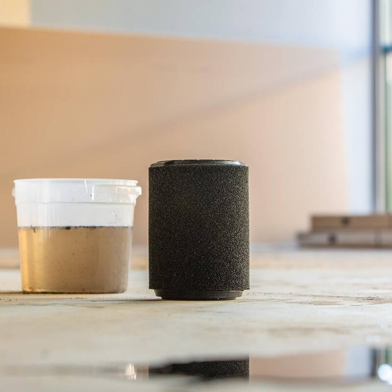 RIDGID Wet Debris Application, Foam Wet Dry Vacuum Shop Vac Filter for Most 5-16 Gallon RIDGID Shop Vacs (4-Pack) - VF7000F