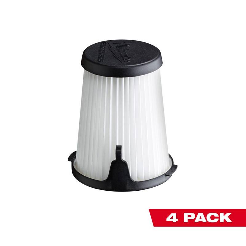 Milwaukee 3 in. Replacement Filters (4-Pack) - 49-90-1950-49-90-1950