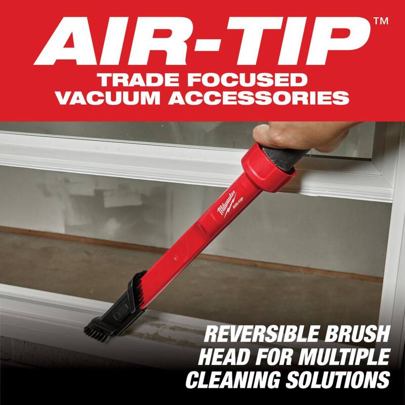 Milwaukee AIR-TIP 1-1/4 in. - 2-1/2 in. Cross Brush Tool, 3-IN-1 Crevice and Brush Tool, and Claw Utility Nozzle w/Brushes - 49-90-2035-49-90-2023-49-90-2040
