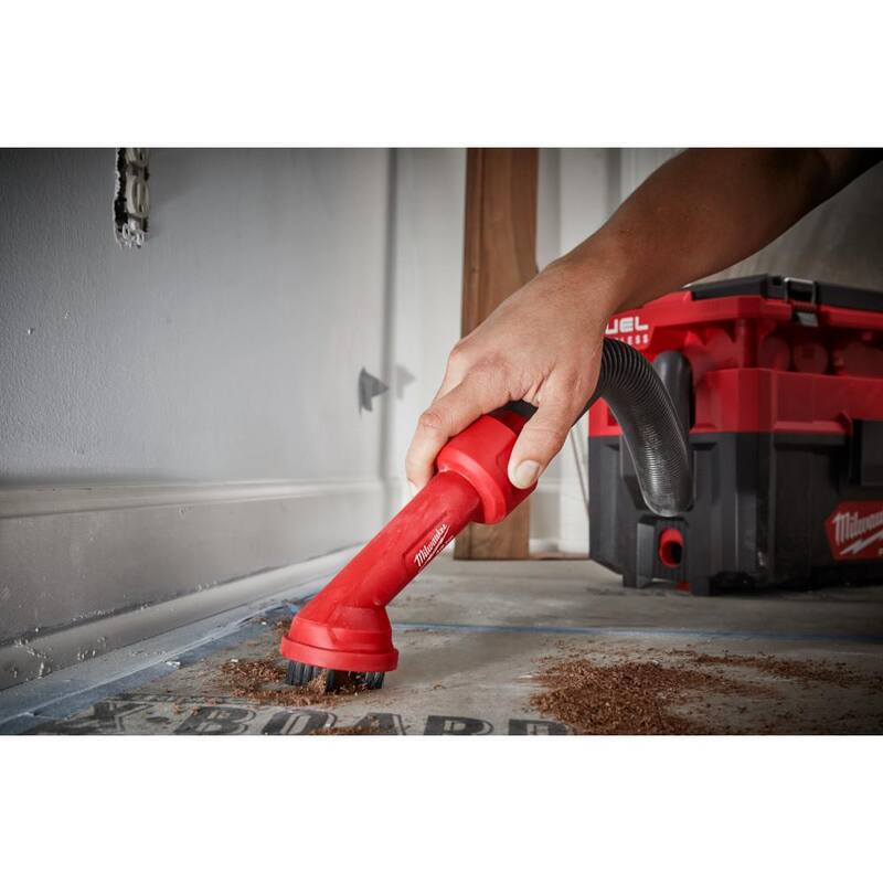 Milwaukee AIR-TIP 1-1/4 in. - 2-1/2 in. Cross Brush Tool, 3-IN-1 Crevice and Brush Tool, and Claw Utility Nozzle w/Brushes - 49-90-2035-49-90-2023-49-90-2040