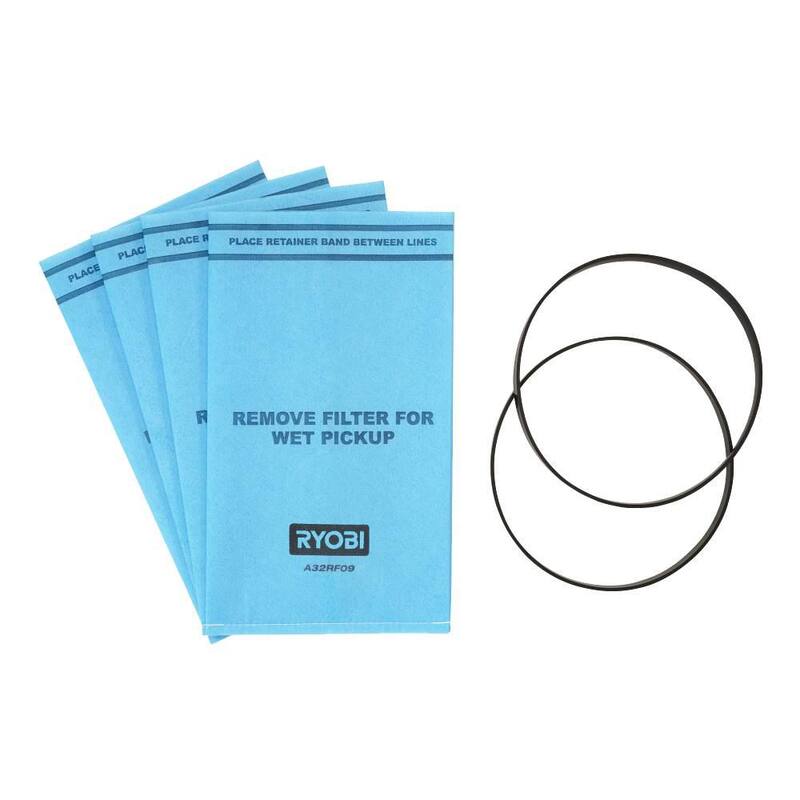 RYOBI Bucket Top Wet/Dry Filter Bags (4-Pack) - A32RF09