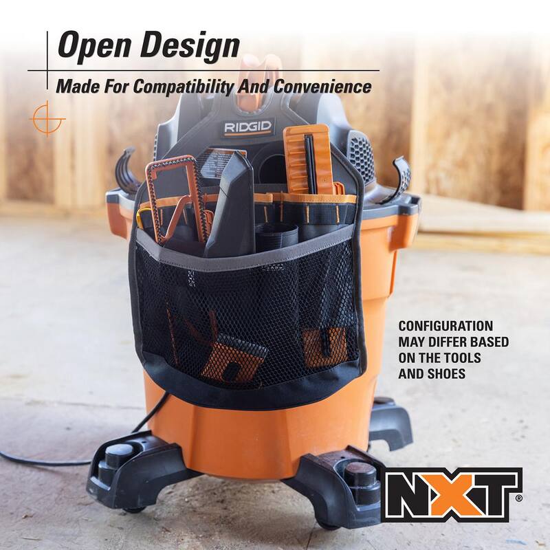 RIDGID RIDGID NXT Shop Vac Attachment Storage Bag Organizer Accessory for Select RIDGID NXT Wet Dry Vacuums - VT1000