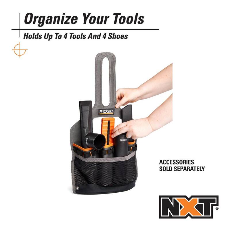 RIDGID RIDGID NXT Shop Vac Attachment Storage Bag Organizer Accessory for Select RIDGID NXT Wet Dry Vacuums - VT1000