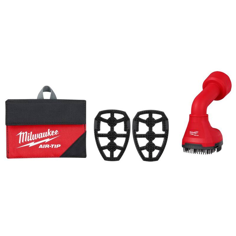 Milwaukee AIR-TIP 1-1/4 in. - 2-1/2 in. Swiveling Palm Brush Wet/Dry Shop Vacuum Attachment (1-Piece) - 49-90-2020