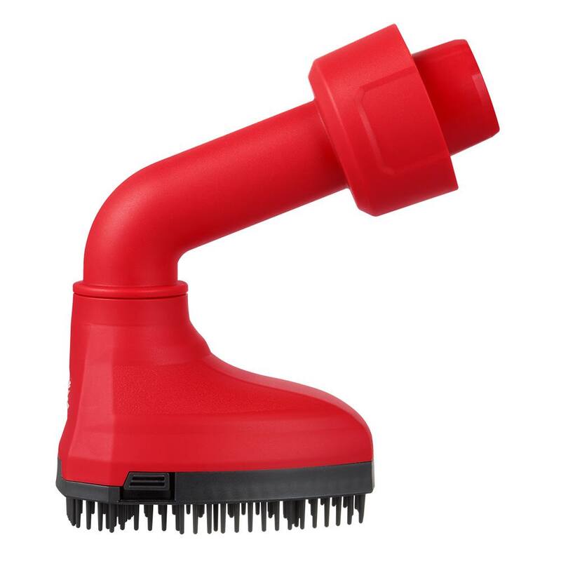 Milwaukee AIR-TIP 1-1/4 in. - 2-1/2 in. Swiveling Palm Brush Wet/Dry Shop Vacuum Attachment (1-Piece) - 49-90-2020