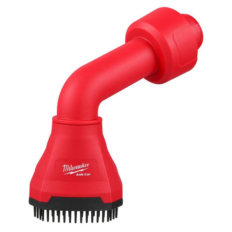 Milwaukee AIR-TIP 1-1/4 in. - 2-1/2 in. Swiveling Palm Brush Wet/Dry Shop Vacuum Attachment (1-Piece) - 49-90-2020
