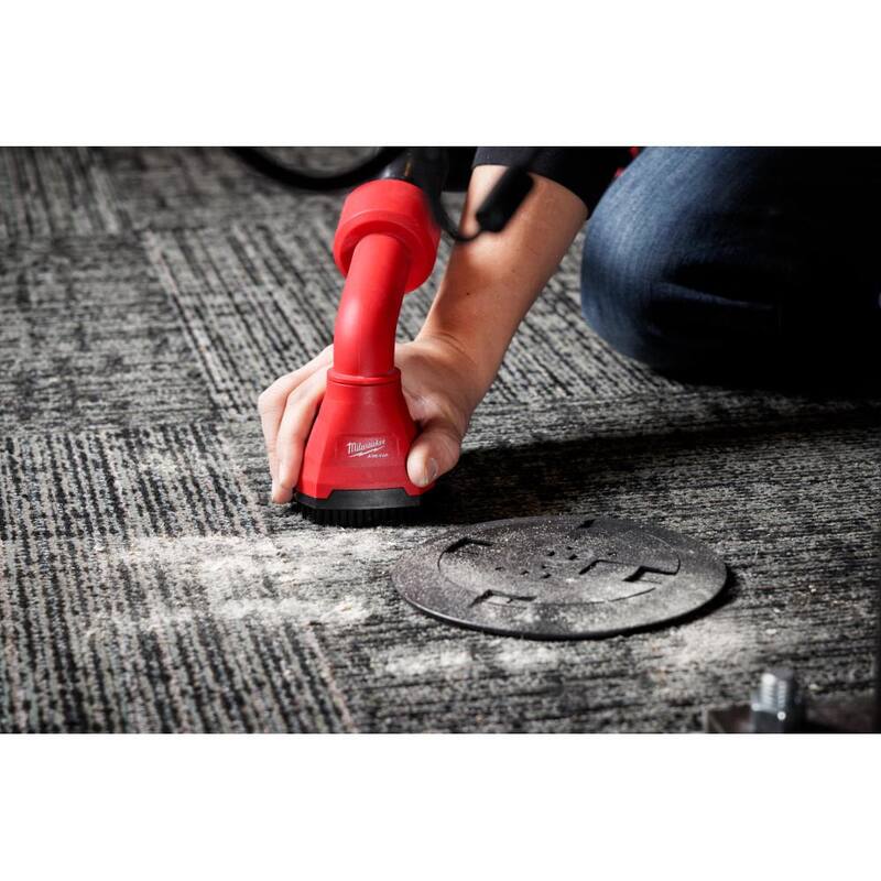 Milwaukee AIR-TIP 1-1/4 in. - 2-1/2 in. Swiveling Palm Brush Wet/Dry Shop Vacuum Attachment (1-Piece) - 49-90-2020