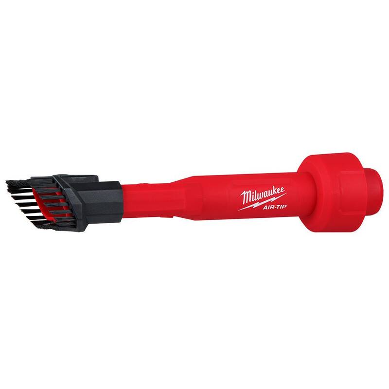 Milwaukee AIR-TIP 1-1/4 in. - 2-1/2 in. 2-IN-1 Utility Brush Power Tool Attachment for Wet/Dry Shop Vacuum (1-Piece) - 49-90-2028