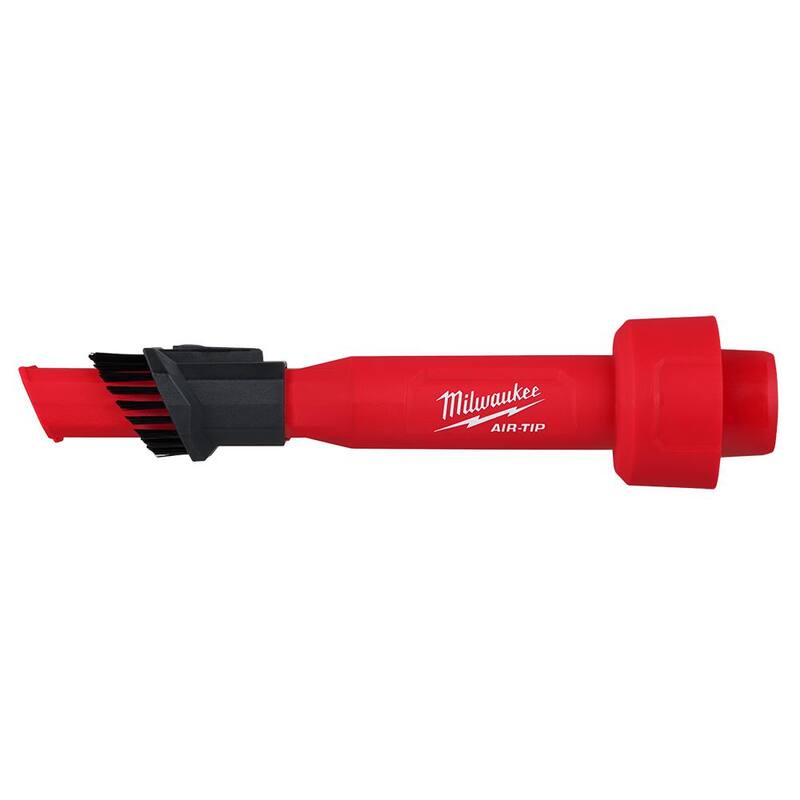 Milwaukee AIR-TIP 1-1/4 in. - 2-1/2 in. 2-IN-1 Utility Brush Power Tool Attachment for Wet/Dry Shop Vacuum (1-Piece) - 49-90-2028