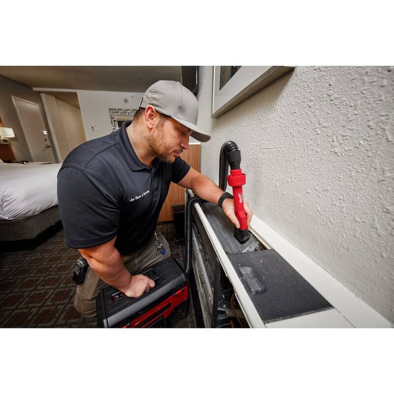 Milwaukee AIR-TIP 1-1/4 in. - 2-1/2 in. 2-IN-1 Utility Brush Power Tool Attachment for Wet/Dry Shop Vacuum (1-Piece) - 49-90-2028