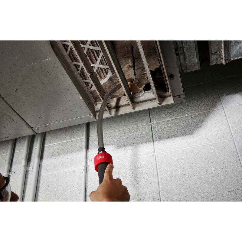 Milwaukee Air-Tip 1-1/4 in. to 2-1/2 in. Flexible Hose Set and Conduit Line Puller Attachment for Wet/Dry Shop Vacuums (8-Piece) - 49-90-2037-49-90-2024