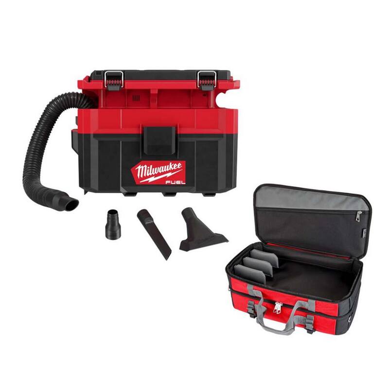 Milwaukee M18 FUEL PACKOUT 18-Volt Lithium-Ion Cordless 2.5 Gal. Wet/Dry Vacuum and Wet/Dry Shop Vacuum Storage Bag - 0970-20-49-90-2019