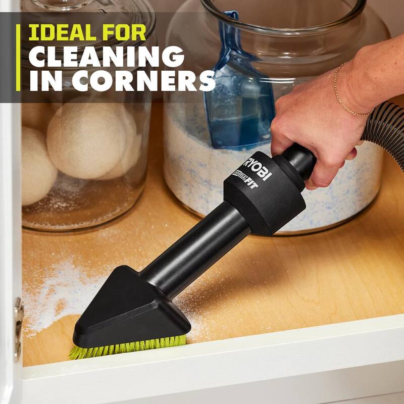RYOBI UniversalFit Wet/Dry Vacuum Dust Brush Accessory Tool - A32UA04