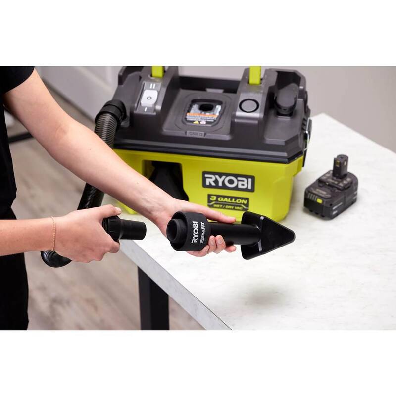 RYOBI UniversalFit Wet/Dry Vacuum Dust Brush Accessory Tool - A32UA04